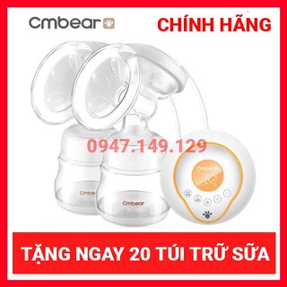 Máy hút sữa điện đôi CM Bear tặng 20 túi trữ sữa