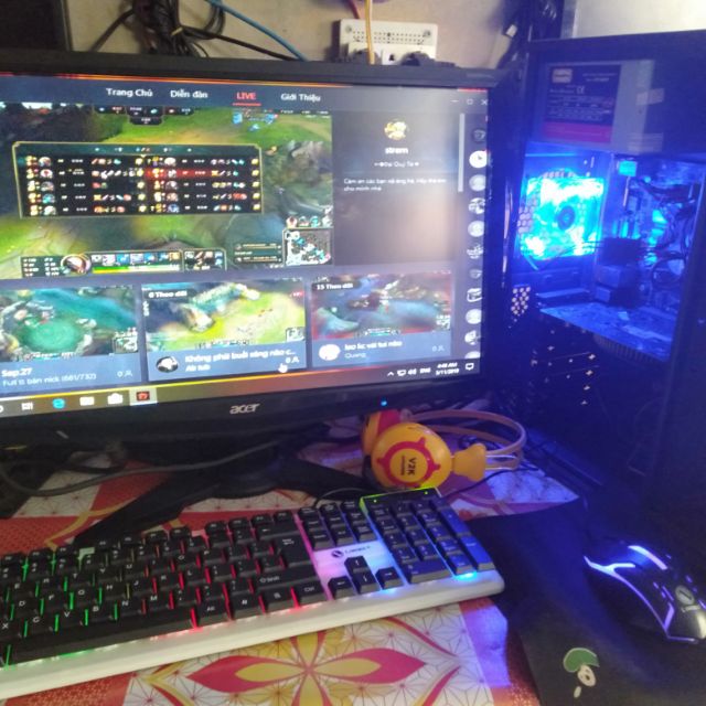 Combo nguyên bộ máy tính dòng CPU i3 RAM 4G VGA 2G Kèm màn hình 19in chơi game online cực mạnh