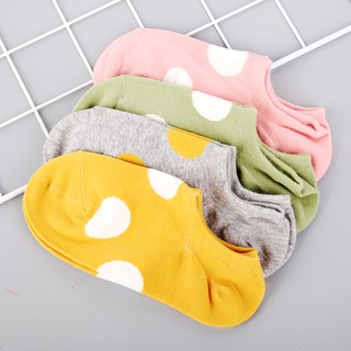Vớ màu tương phản chấm bi (2 đôi) minigood
