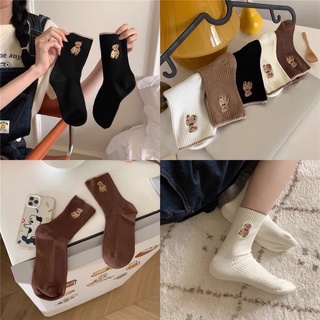 Tất gấu thêu cổ thường