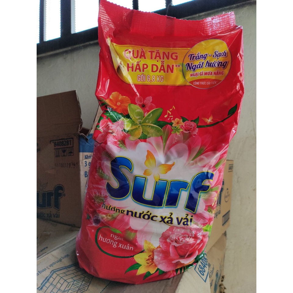 Bột Giặt SURF HƯƠNG XẢ VẢI 6,8kg và 2kg