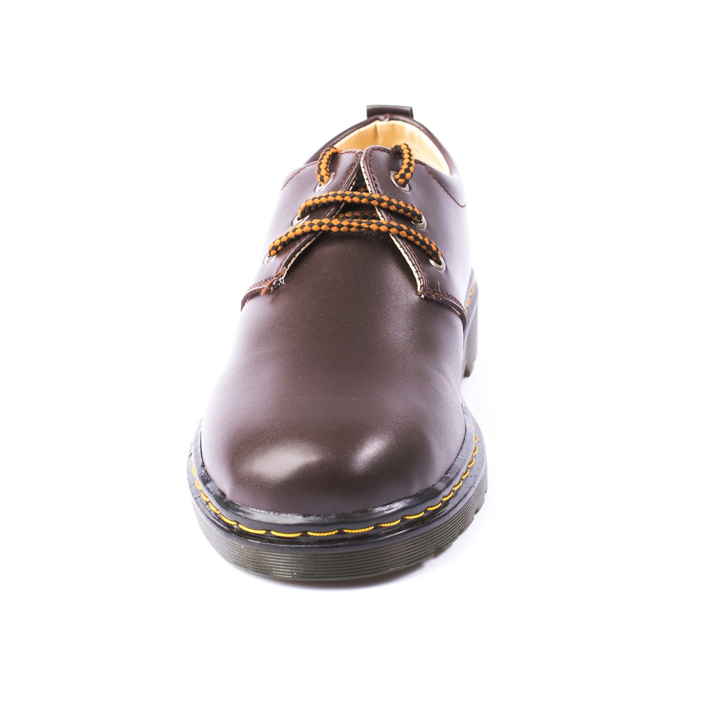 Giày Boot Nam Cổ Ngắn Màu Nâu Da Trơn Cực Đẹp Và Phong Cách Để Khâu Chắc Chắn - M353-NAU(TL)- Kèm Thắt Lưng Da Bò
