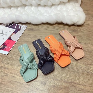 Dép quai chéo đan bím - Siêu xinh
