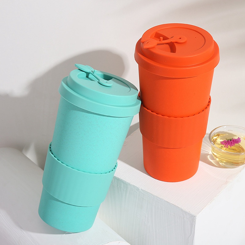 Eco Friendly Bamboo Reusable Travel Mug Tea Coffee Cup Flask Gift Box 400ml