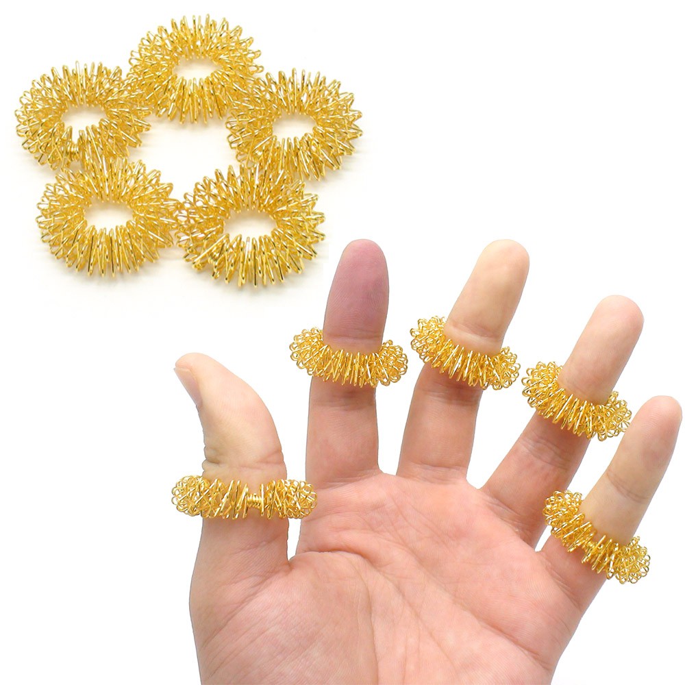 1 Nhẫn Mát Xa Ngón Tay Bấm Huyệt Thư Giãn Chăm Sóc Sức Khỏe Sử Dụng Tại Nhà