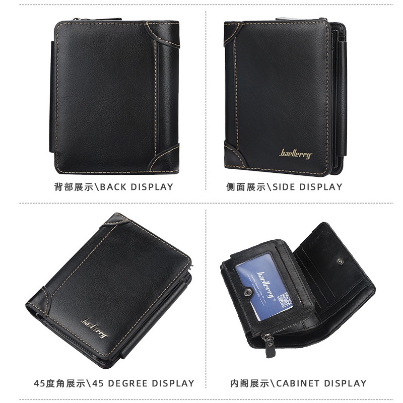 Ví Nhỏ Đa Năng Baellerry Thời Trang Cho Nam