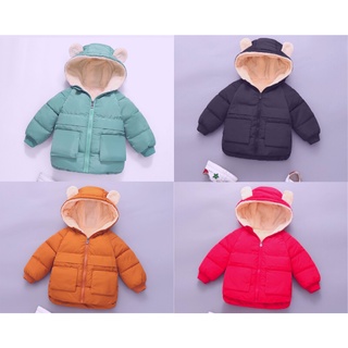 áo phao lót lông cừu HÌNH GẤU cho bé trai gái siêu cute-quần áo trẻ em mùa đông-thời trang việt nam xuất khẩu