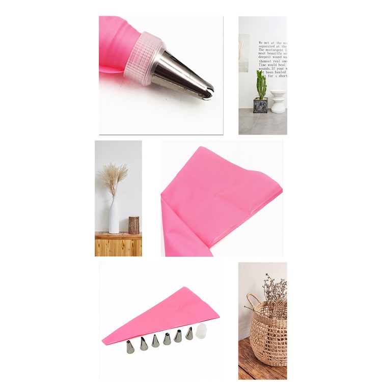 Bộ Dụng Cụ Trang Trí Bánh Kem Chuyên Nghiệp 8 Trong 1