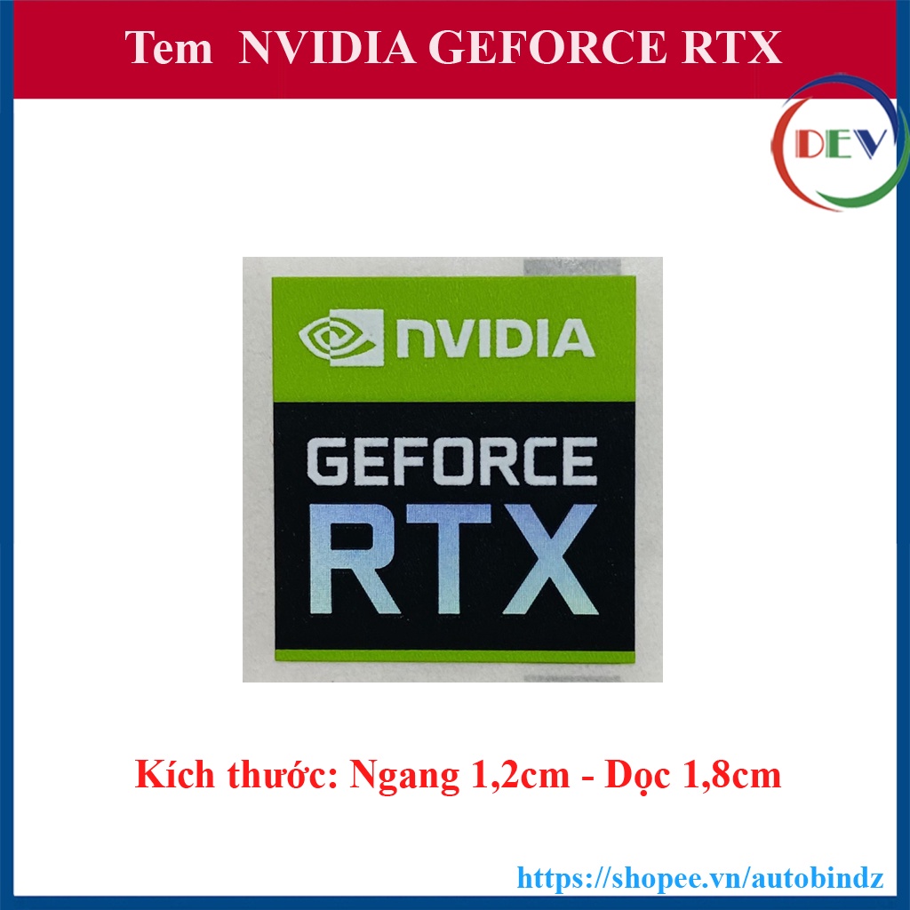 Tem NVIDIA GEFORCE RTX Thay Tem Máy Tính - Tem Laptop