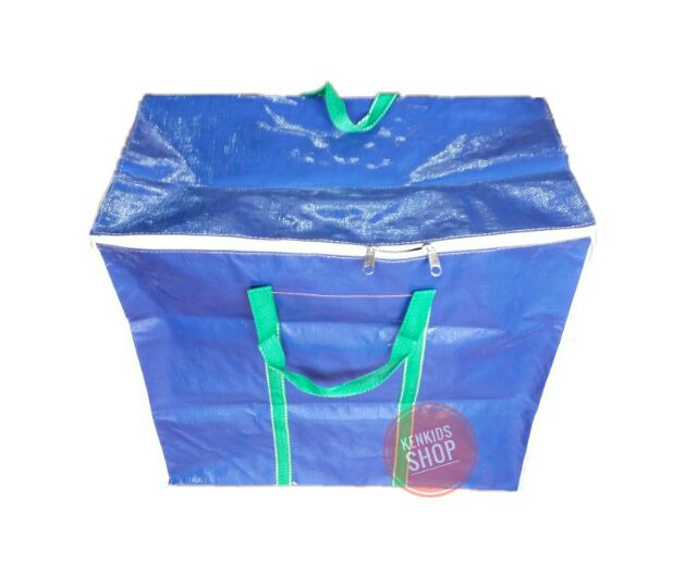 [Số 3-&gt;7]Túi bạt 2 da có dây kéo đựng đồ có tay xách tiện lợi, túi đựng quần áo chăn mền