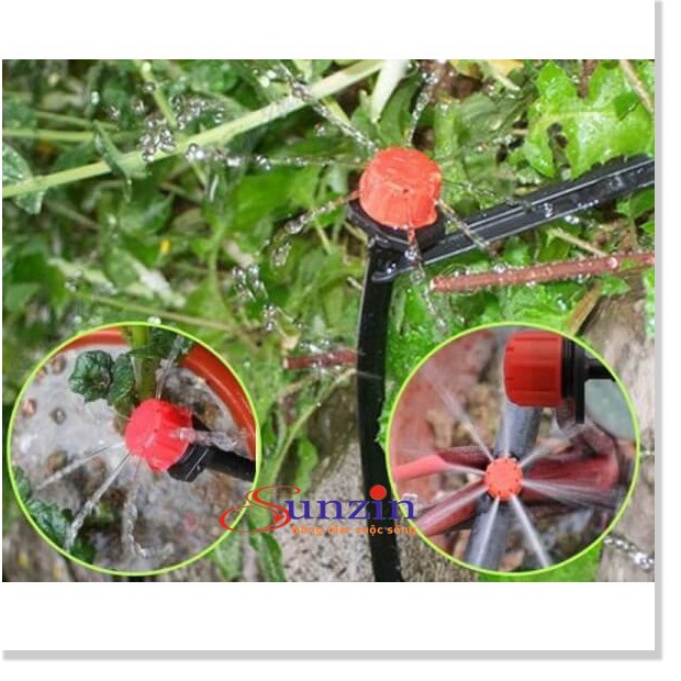 Bộ kit tưới cây, tưới rau 20 đầu phun, độ dài dây 30m