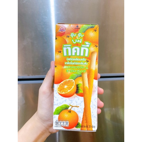 Bánh que ticky vị Cam hộp 20 gram