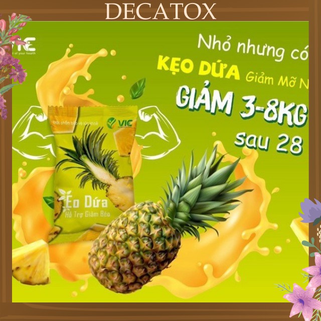 Kẹo dứa giảm cân ngọt nước gói 7 viên mẫu mới cam kết chính hãng