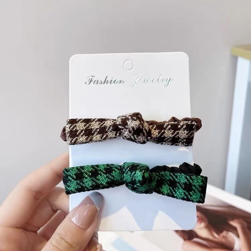 Dây Buộc Tóc Cao Su Bọc Da Đính Hạt Ngọc Trai Phong Cách ins Dành Cho Bạn Nữ