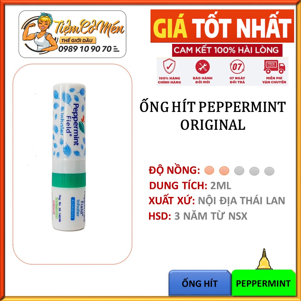 Ống Hít Thông Mũi 2 Đầu PEPPERMINT FIELD Inhaler Aromatics (GIAO MÀU NGẪU NHIÊN)