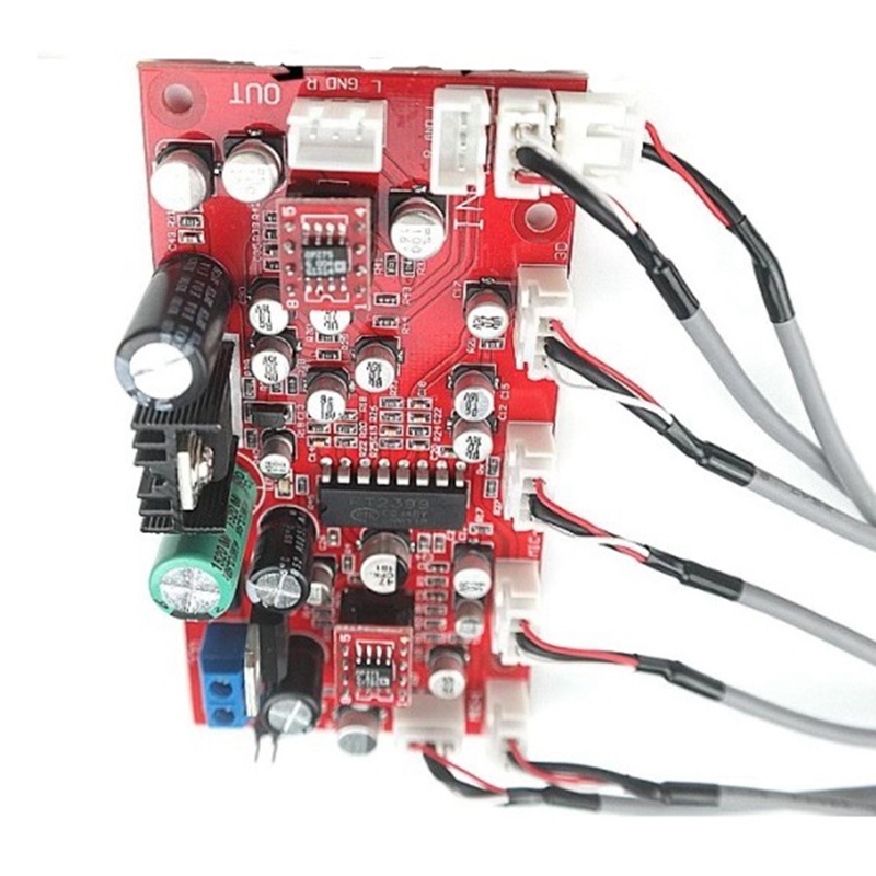 Bảng Mạch Khuếch Đại Âm Thanh Microphone Kỹ Thuật Số Dc 12V 24V PT2399 OP275 OP275 Op Amp