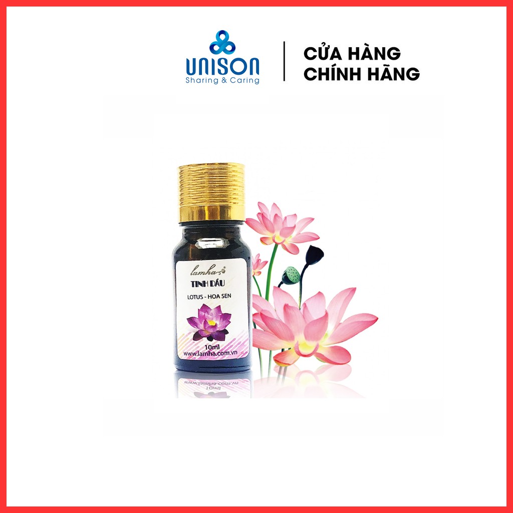 Tinh dầu hoa sen Lam Hà - 100% tinh dầu thiên nhiên - đa công dụng kháng viêm, kháng khuẩn, chống côn trùng