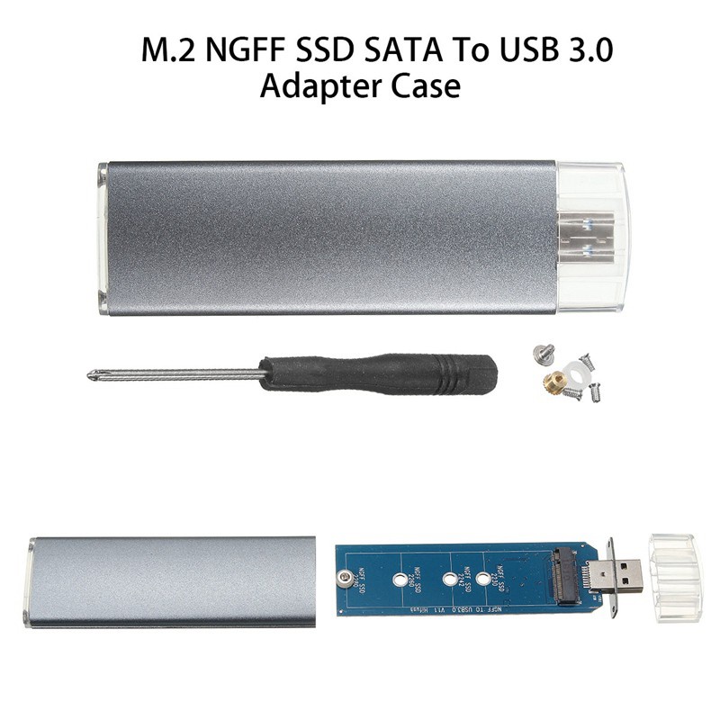 Hộp Đựng Ổ Cứng Chuyển Đổi M.2 Ngff Ssd Sata Sang Usb 3.0 Ốp | BigBuy360 - bigbuy360.vn