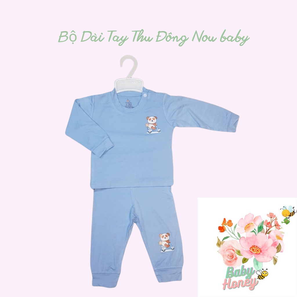 Bộ quần áo thu đông Kyky Baby họa tiết đáng yêu, chất liệu Bamboo sợi tre Cao cấp