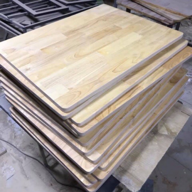 Mặt bàn gỗ cao su đủ kích cỡ chất liệu ab dày 18 mm