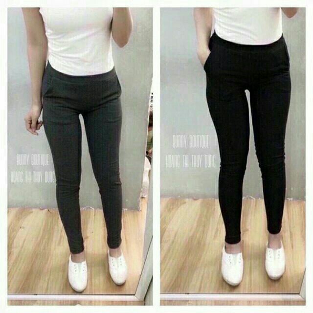LEGGING 2 TÚI TRƠN