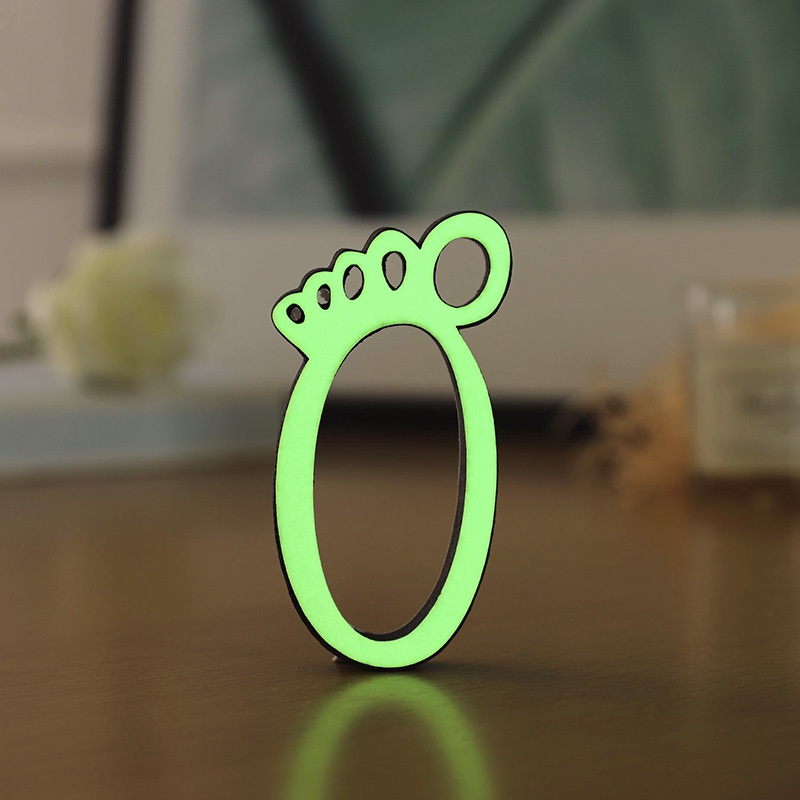 Sticker Dán Tường Họa Tiết 3D Hình Chữ Ả Rập Màu Dạ Quang Dùng Trang Trí Nhà