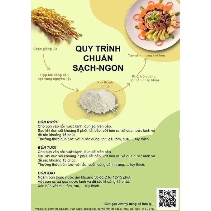 Thùng Bún Gạo Khô Jimmy 16 gói hsd 15/10/2024