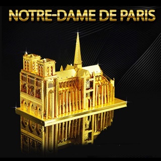 Mô hình thép 3D nhà thờ đức bà Paris