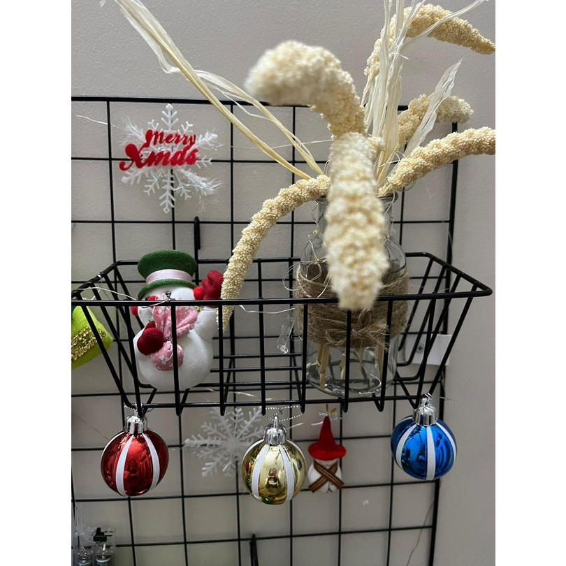 Giỏ Sắt Trang Trí Tấm Lưới, Giỏ Treo Trang Trí Decor Nhà Cửa Siêu Xinh