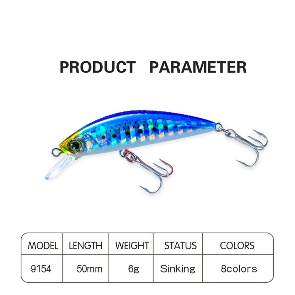 Mồi Giả Nhử Cá 50mm 6g Gắn Kèm Móc Câu Tiện Dụng