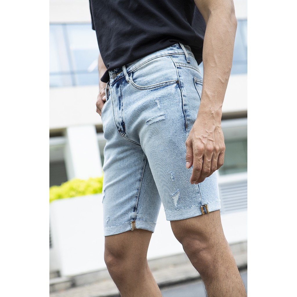 Ben &amp; Tod - Quần short jean Destroyed Jean Shorts 20019