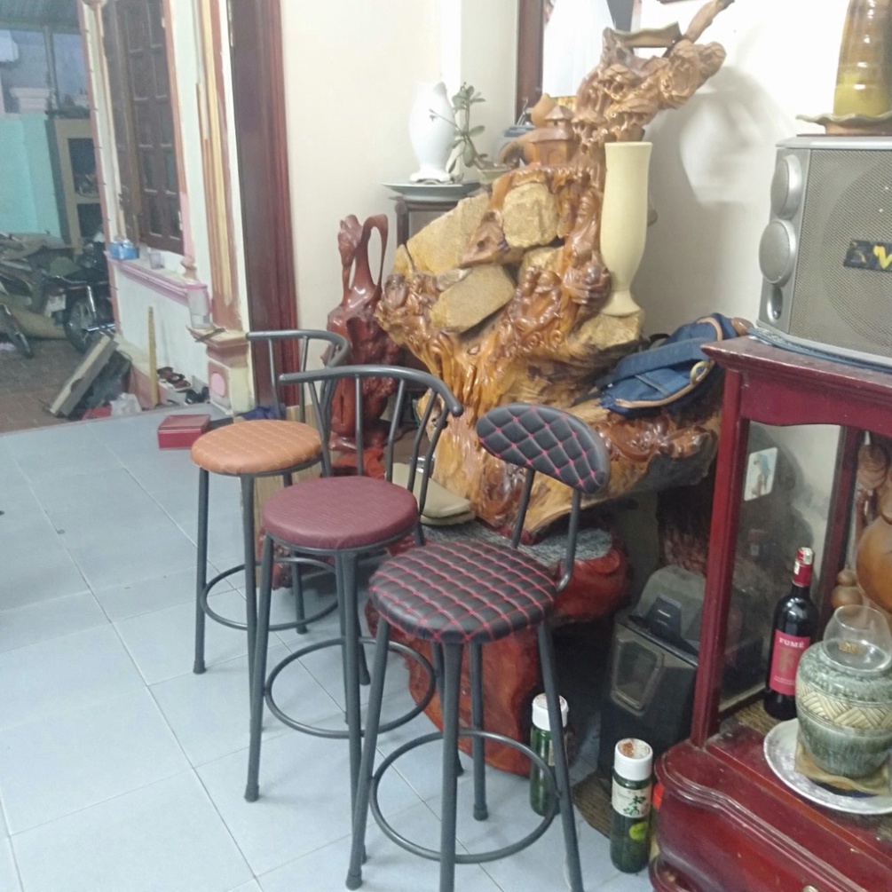 Ghế quầy bar bọc da đệm cao cấp bền đẹp, sang trọng - Kanta store