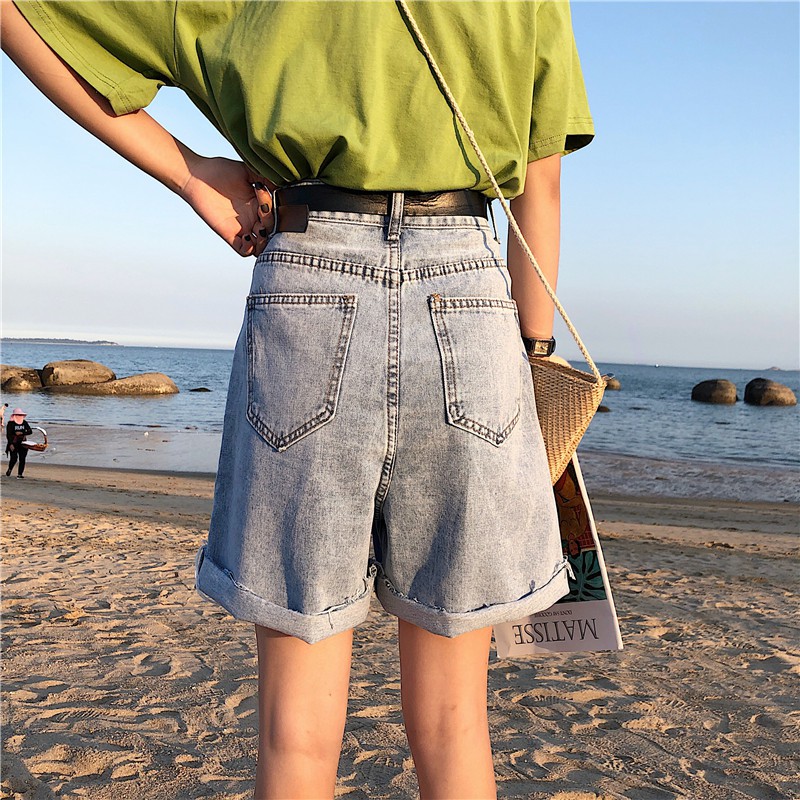 [SẴN] Quần shorts jean nữ Ulzzang Quảng Châu QLJ93