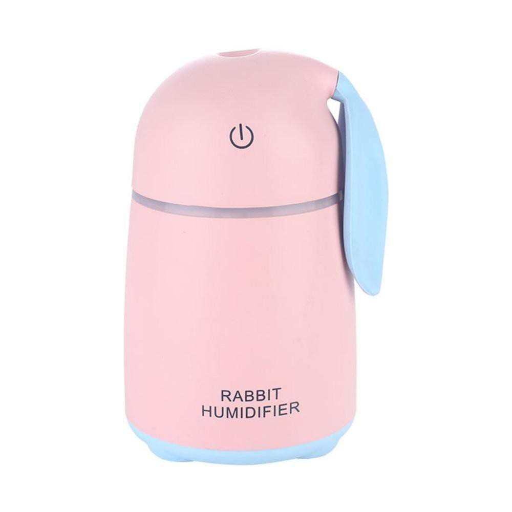 Máy Xông Tinh Dầu, Phun Sương Cao Cấp Rabbit Humidifer Hình Con Thỏ (Màu hồng)