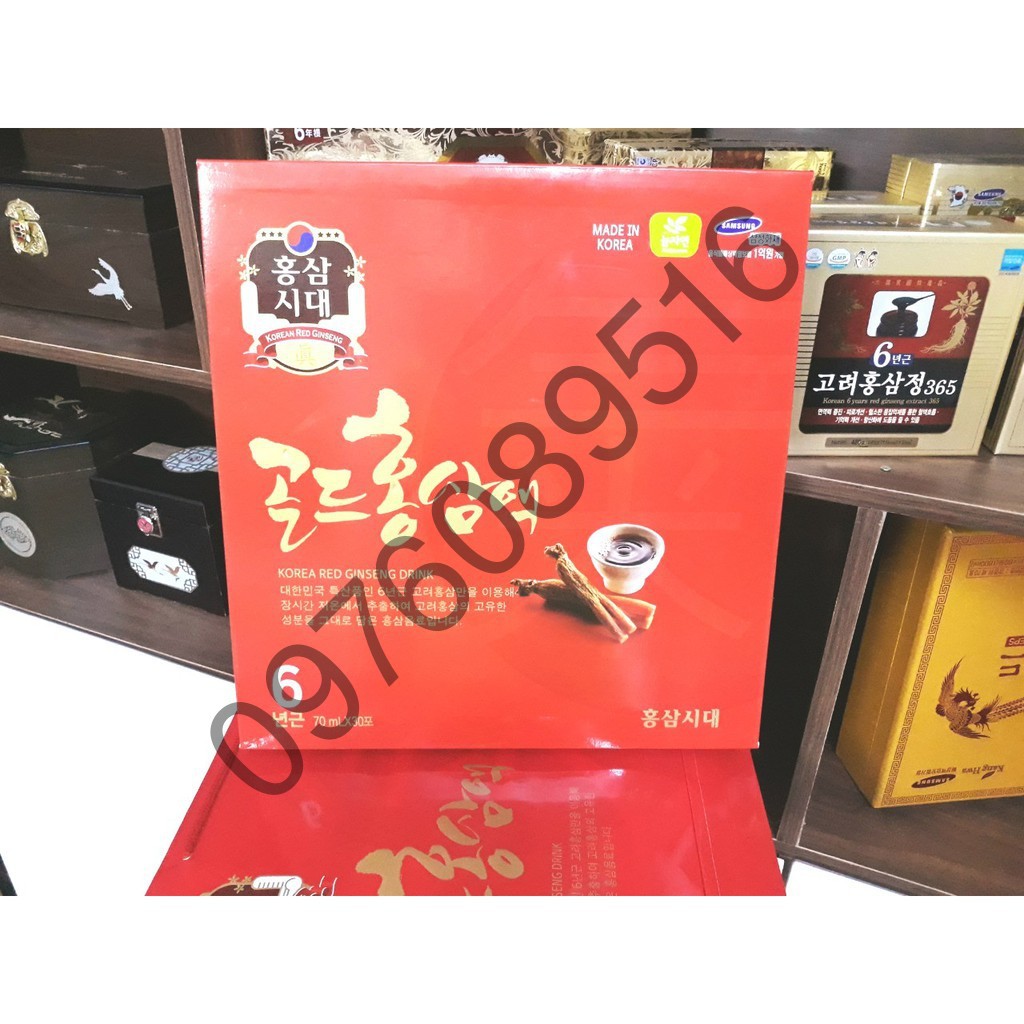 Nước Hồng Sâm 6 Năm Tuổi Hàn Quốc - Hộp 30 Gói x 70ml | BigBuy360 - bigbuy360.vn