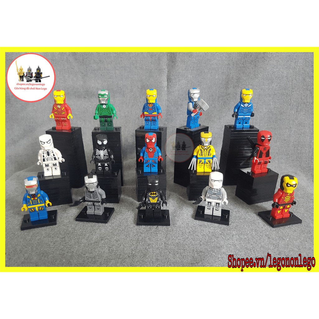 Minifigures lego siêu anh hùng Iron Man người sắt Crossover hộp ZHBO hàng hiếm