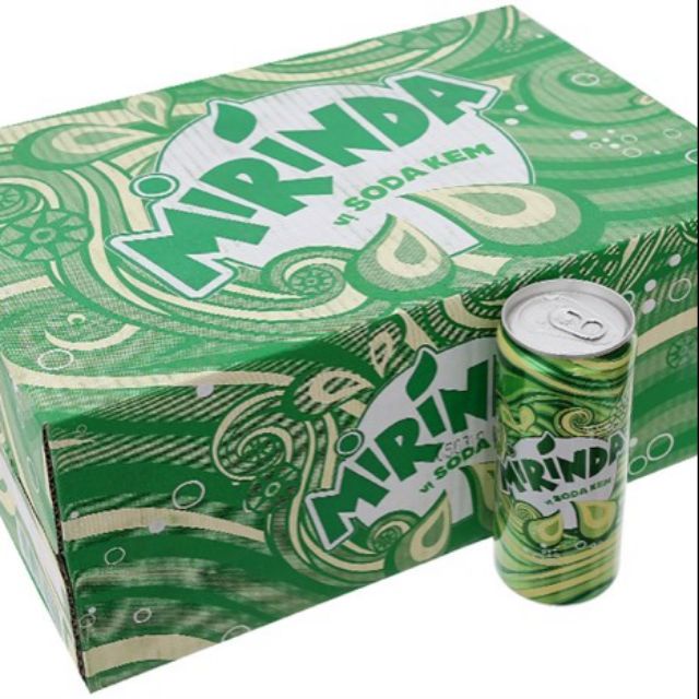 THÙNG 24 LON MIRINDA SODA KEM 330ML