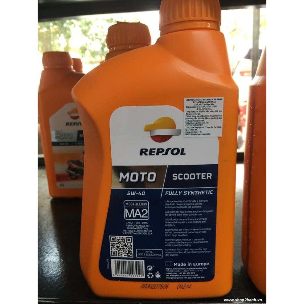 Repsol Moto Scooter 4T 5W40 chai 1L