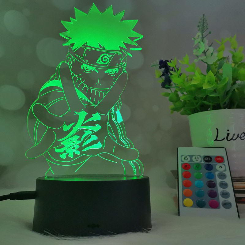 Đèn Led 3d Hình Nhân Vật Naruto 3d Độc Đáo