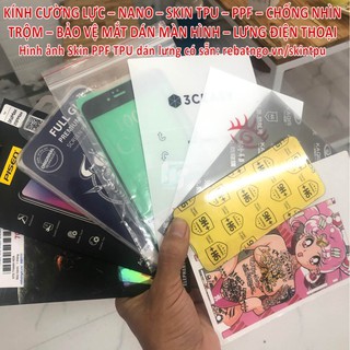Tấm dán cường lực và PPF cho Điện thoại Iphone, Samsung, Oppo, Xiaomi, Huawey, Vinsmart