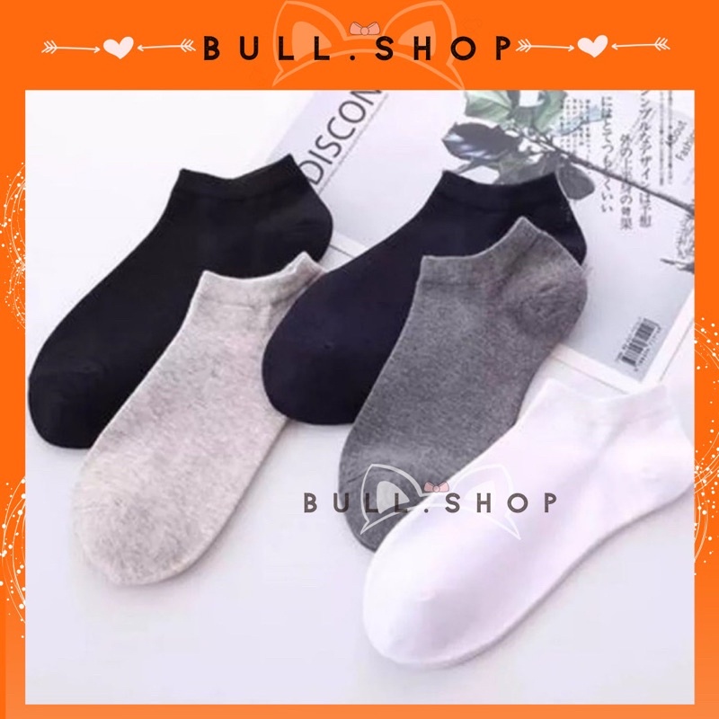COMBO 10 đôi tất Nam màu trơn