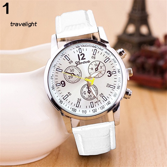 Đồng Hồ Nam Mặt Tròn, Dây Giả Da