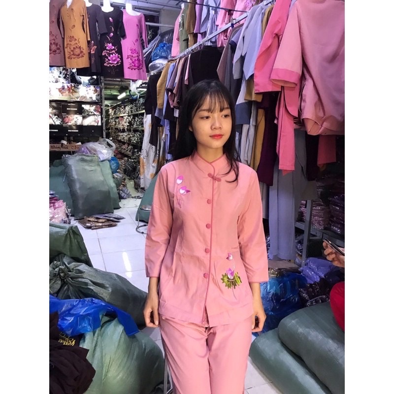 Đồ Lam Đi Chùa ## Lảnh Tụ Viền Nữ🌷🌷😀😀