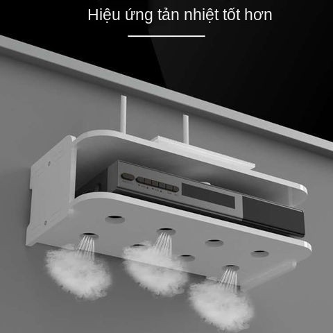 Giá bộ định tuyến wifi không dây treo tường có lỗ, hộp set-top TV, lưu trữ tường,