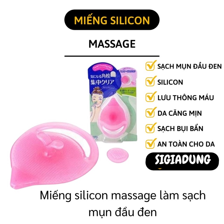 GIÁ SỈ Miếng masage mặt bằng silicon giúp làm sạch mụn đầu đen và mụn cám 5645
