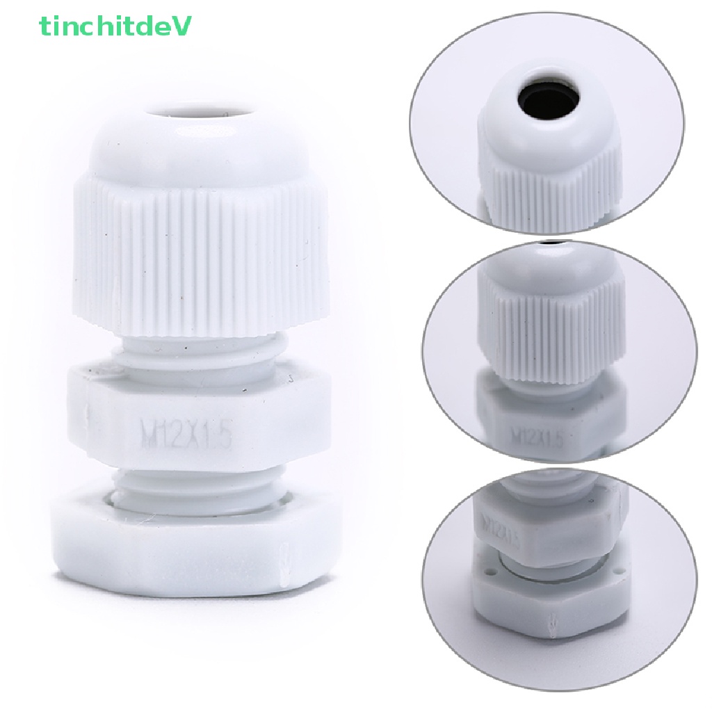 Bộ 10 Đầu Nối Cáp Nhựa Chống Thấm Nước ip68 m12x1.5 Cho 3-6.5mm
