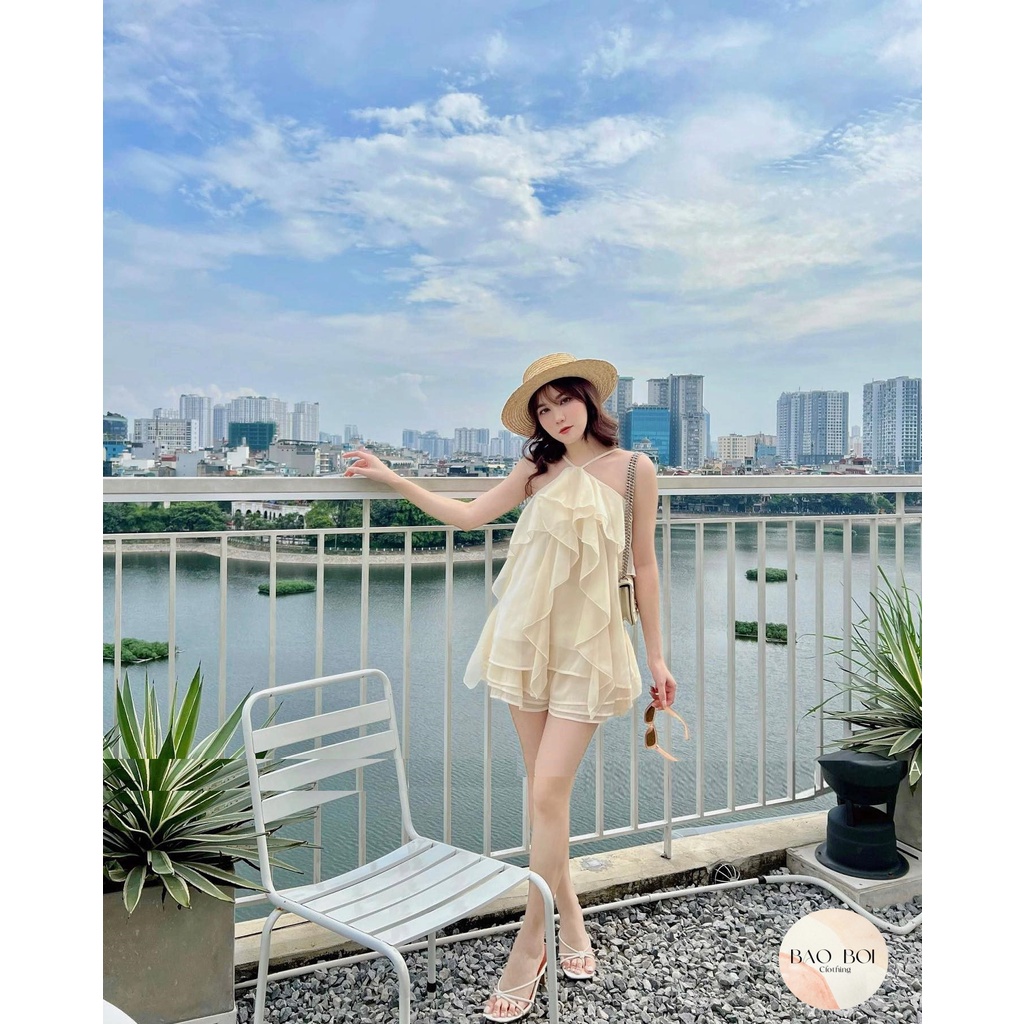 Set yếm tơ bèo, Set đồ bộ tiểu thư tạo điểm nhấn cho nàng - Bảo Bối Clothing