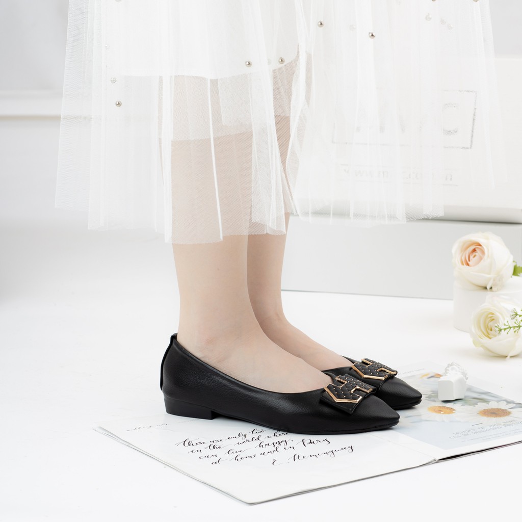 Giày búp bê đính khóa sang trọng MWC NUBB- 2213 | BigBuy360 - bigbuy360.vn