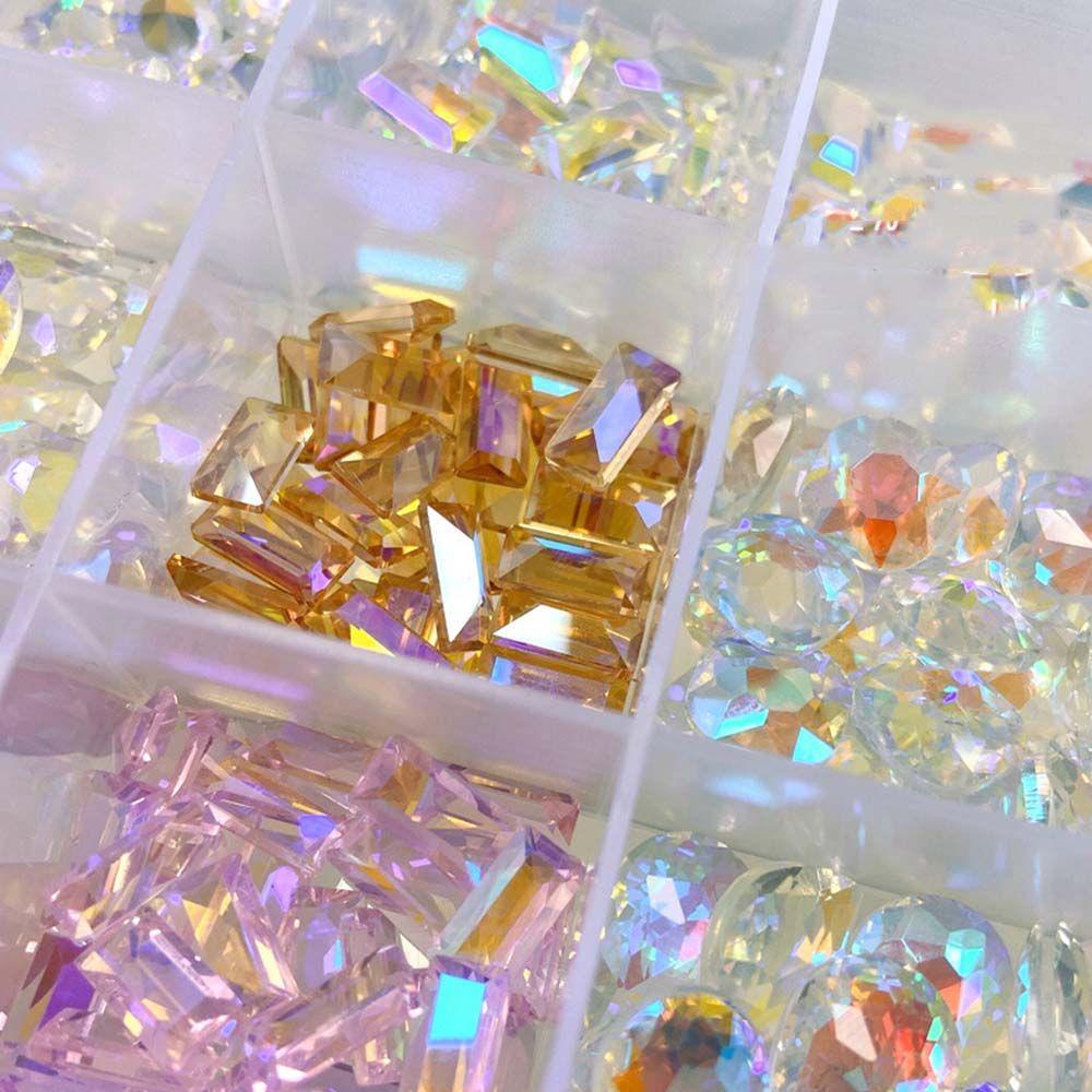 Móng Tay Giả Hình Trái Tim Bản Đồ Đại Dương|Phụ Kiện Trang Trí Móng Tay 3D Màu Sắc Xinh Xắn