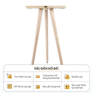 Chân loa Marshall - Hyperwork Kaiser gỗ Tần Bì (Màu vàng)